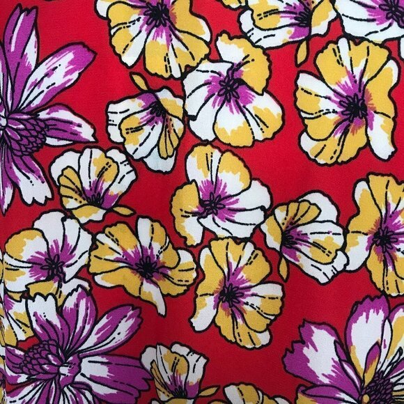 Jupee Red/Purple/Yellow Floral Covering. NWT - Picture 9 of 13